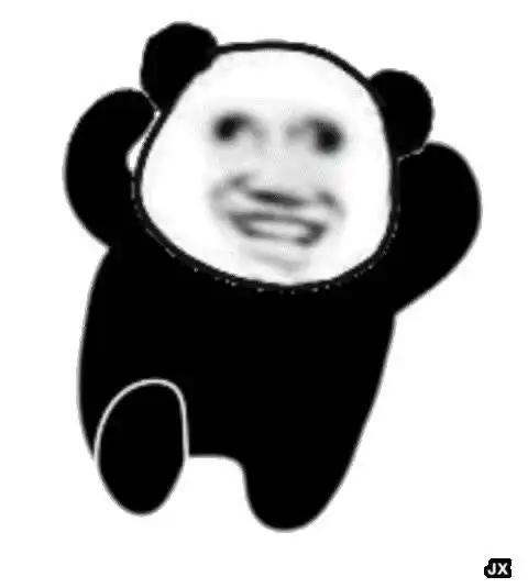 熊猫头表情包打人搞笑