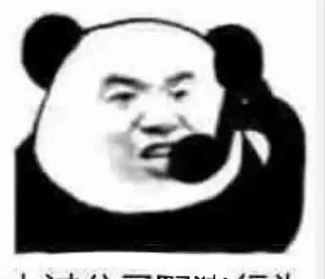  无水印熊猫头怼人专用表情包你喊我做大哥,我教你输中分