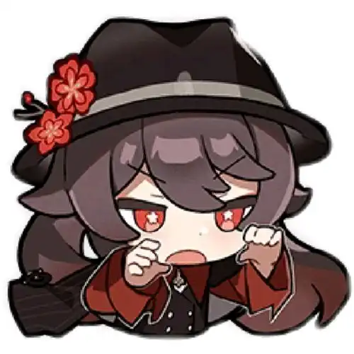  原神胡桃表情包91张无水印