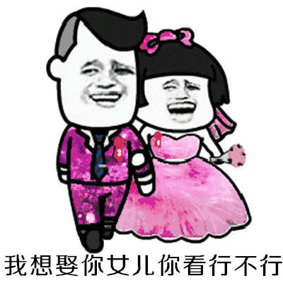  搞笑阿姨,我想娶你女儿表情包,彩礼不用很多