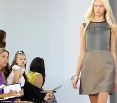  七公主卖萌现身纽约时装周