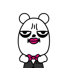  谢谢你哈林熊表情包商务版