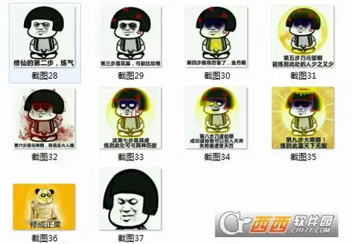  修仙等级划分表情包完整版