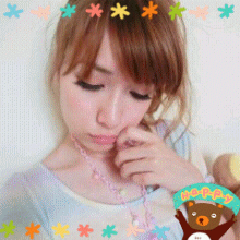 可爱女孩表情包简笔画gif