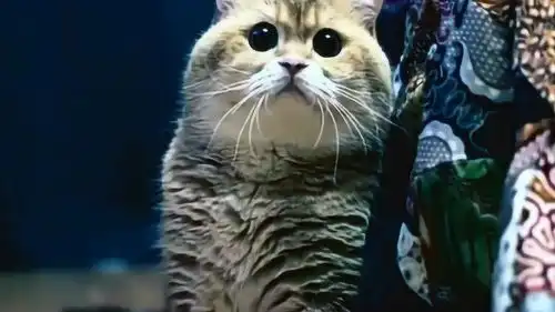  铲屎官自己在家做了个新发型,猫咪看到后仓皇而逃,表情太搞笑了