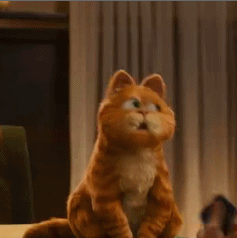  搞笑一组卡通橘猫动图表情包,无聊中