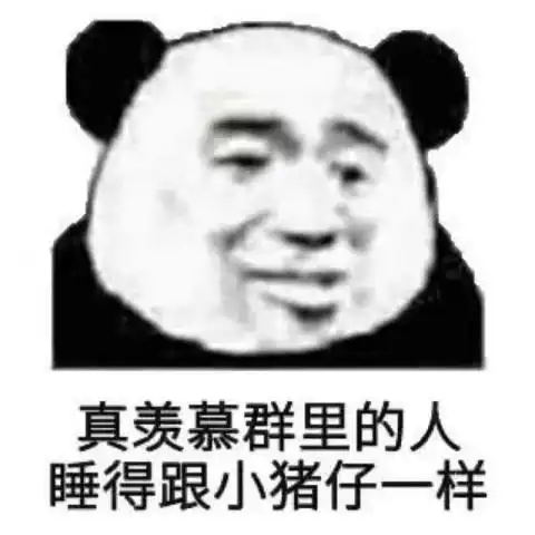  群聊必备表情包真羡慕群里的人,睡得跟小猪仔一样