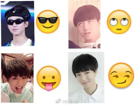  tfboys撞脸表情包,表情包天团名不虚传