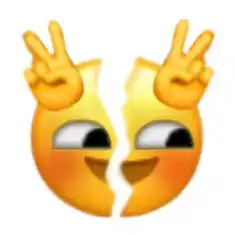  一组微信新表情裂开表情