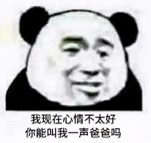  熊猫头表情包今年不想过了,请问老天可以退我一岁吗
