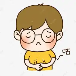  手绘可爱眼镜男孩饿了肚子叫表情元素下载素材图片免费下载千库网