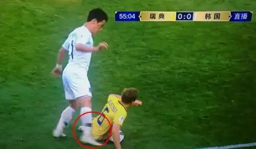  韩国武术队来袭背后踢人剪刀腿空中蹬踹世界杯最脏队