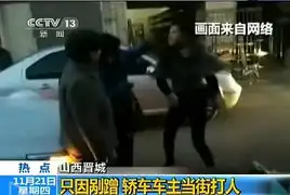  只因剐蹭拳打脚踢山西晋城打人宝马女被行政拘留