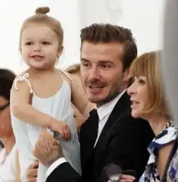  谁能比他更宠小孩贝克汉亲手为小哈泼缝洋装