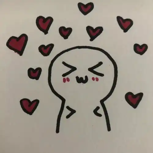  表情超火元气满满简笔画当一个女生说她要减肥时,说明她吃饱了腾讯网表情