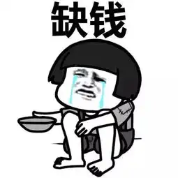 缺钱图片带字搞笑表情手