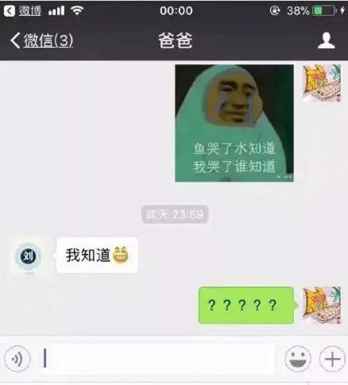  哈哈哈和爸妈聊天慎发表情包你根本猜不到结局
