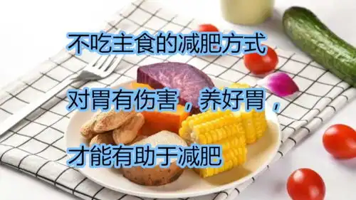  不吃主食的减肥方式对胃有伤害,养好胃,才能有助于减肥