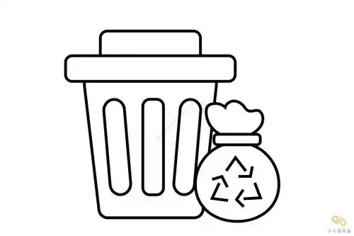 垃圾桶简笔画