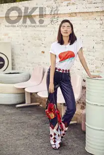  王智杂志街拍另类演绎大胆尝试hold住浓烈色彩