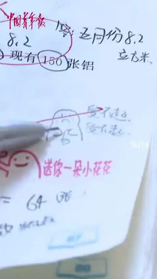  初中数学老师为学生作业定制表情包评语网友太有爱了
