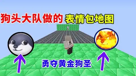  我的世界狗头大队做的表情包地图还送我黄金狗圣