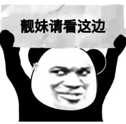  熊猫猫举牌表情包