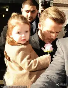  贝克汉姆引狗仔围堵怀中小七面无表情