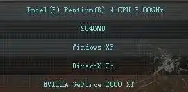  我的配置怎么玩不了ava呢fps才到20多为什么拍p4cpu3.0内存2046xp系统diertx9c显卡是nvidiageforce6800xt
