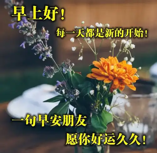  星期五早上好图片问候语微信早安祝福语唯美句子带图片
