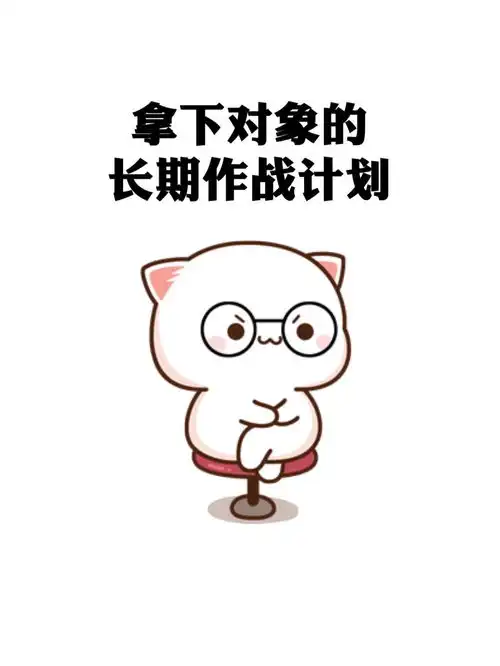  为了拿下对象,我制定了一套长期作战计划表情包情侣情侣日常