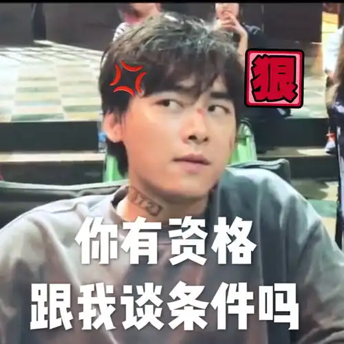  李喵喵玩游戏输了很生气傲娇表情实乃表情包好素材