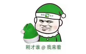 圣诞节表情包绿帽子圣诞