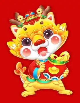 2024年生肖门神龙年门贴纸 2024年生肖门神龙年门贴纸