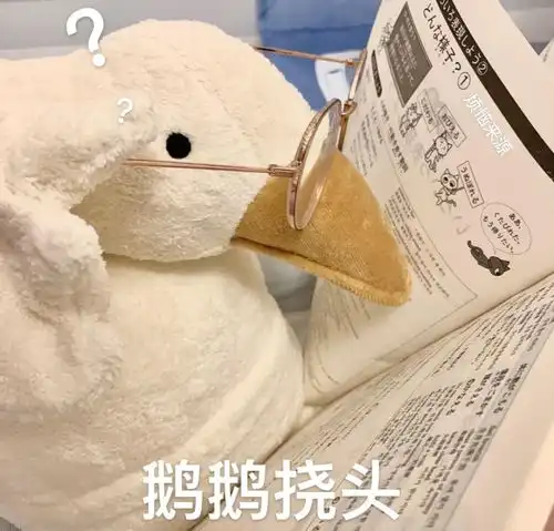  笨笨鹅表情包怪不好意思的