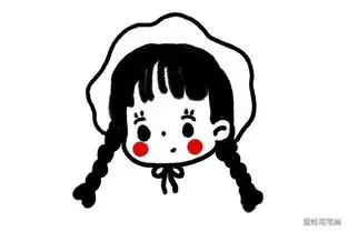 超可爱小女孩头像简笔画