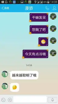  男孩子问女孩在干嘛,女孩子说在发呆,还加了一个呲牙的表情,下面就是男孩子和女孩子的回答,这女孩对男