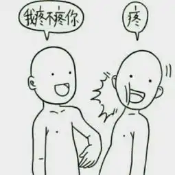  打巴掌问疼不疼表情包
