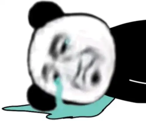  熊猫头表情包只想收拾收拾准备过年