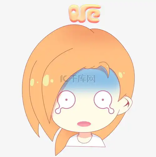  小女孩可爱头像表情惊呆了素材图片免费下载千库网