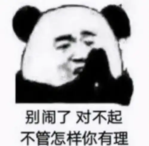  熊猫头表情包今年不想过了,请问老天可以退我一岁吗