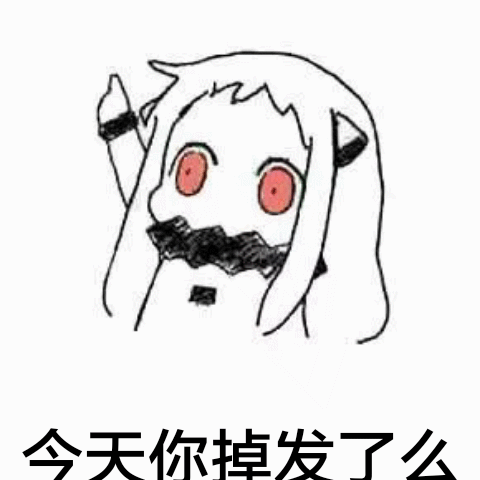  今天你掉发了吗的表情包