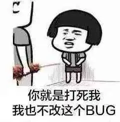程序员你就是打死我,我也不改这个bug 程序员你就是打死我,我也不改这个bug