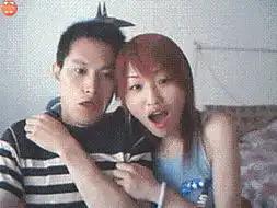  小夫妻演绎的qq表情