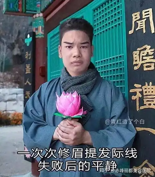 天了噜修眉花了4万发际线男孩真的火了