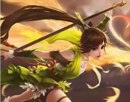  王者荣耀云缨害羞流口水的表情高清透视无水印美图下载19游戏网