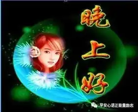 哈喽美女晚上好表情包