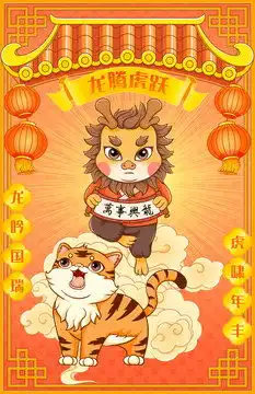龙年大吉表情包虎年