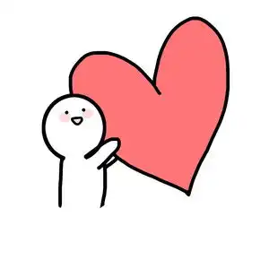 小人双手举爱心表情包在线制作 小人双手举爱心表情包在线制作