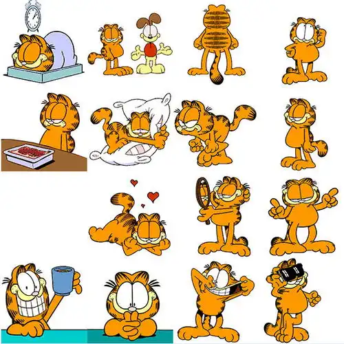  加菲猫动态表情包